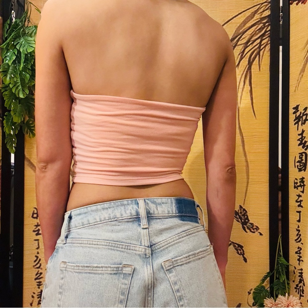 Women’s Y2K Barbie Pink Halter Neck Backless Crop Tank Top​ - Picture 5 of 8